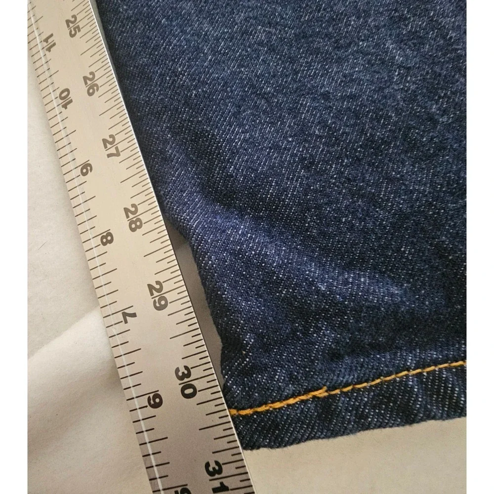 Levis‎ 505 Regular Fit Straight Leg Dark Wash Denim Blue Jeans Mens 34x32 nwot